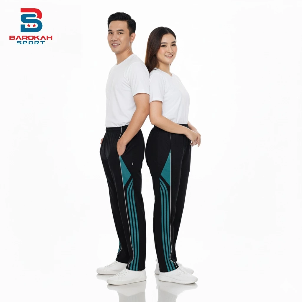 HM Barokah - Celana Olahraga Panjang Laki Laki Perempuan Celana Training Unisex Untuk Olahraga Senam Jogging Running Gym Cycling