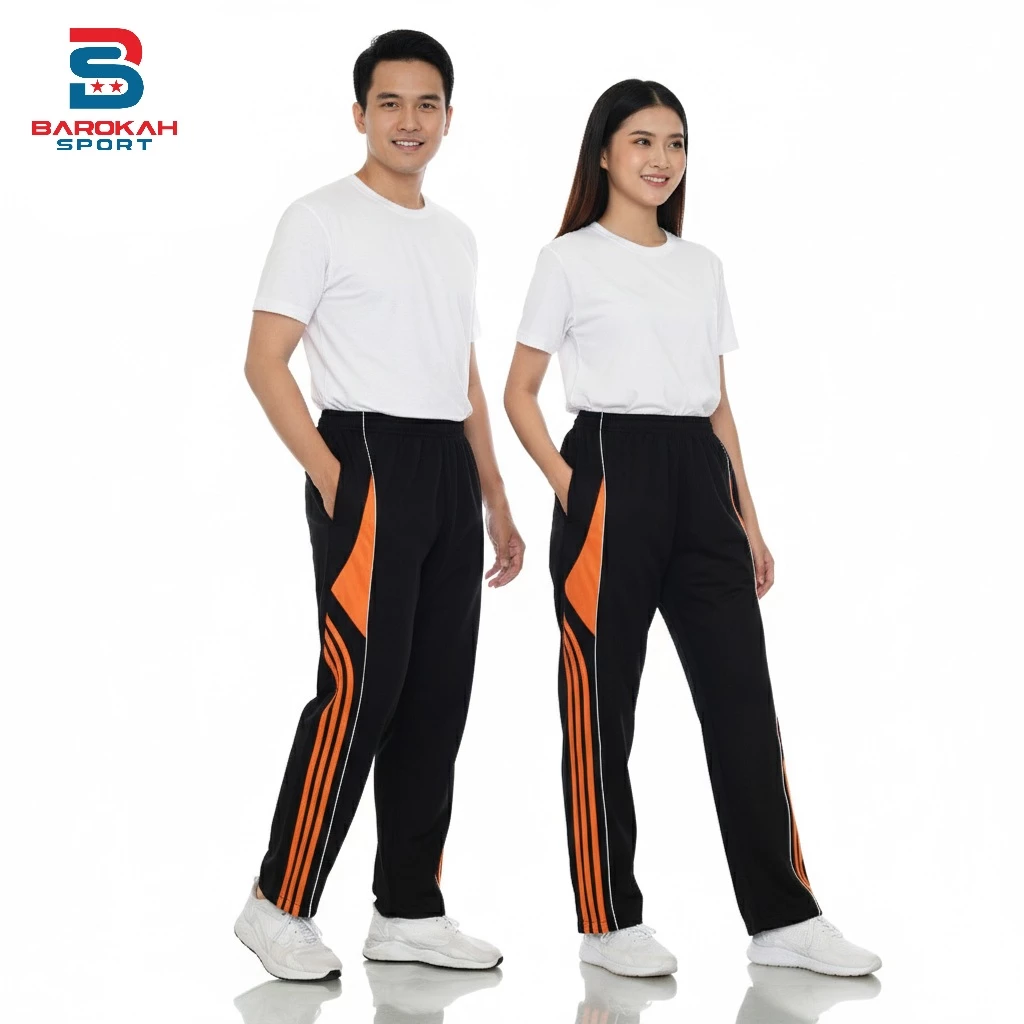 HM Barokah - Celana Olahraga Panjang Laki Laki Perempuan Celana Training Unisex Untuk Olahraga Senam Jogging Running Gym Cycling
