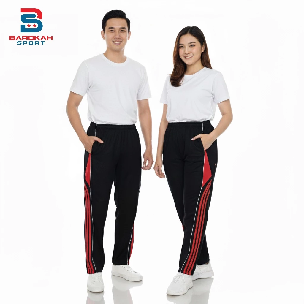 HM Barokah - Celana Olahraga Panjang Laki Laki Perempuan Celana Training Unisex Untuk Olahraga Senam Jogging Running Gym Cycling